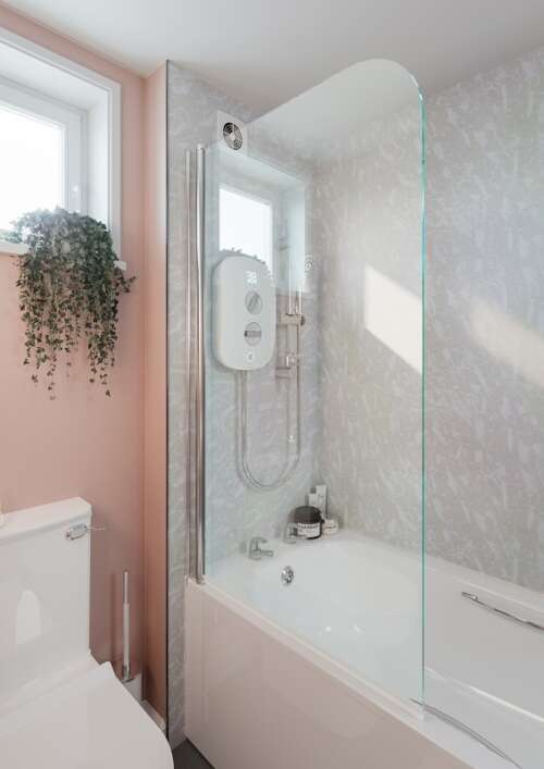 Hinged Curved Top Bath Shower Screen 1000mm Adaptec Group